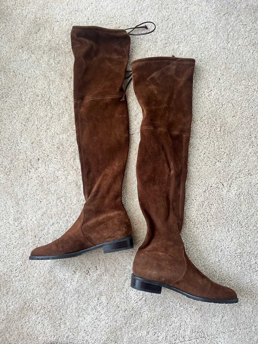 Stuart Weitzman Lowland Boots - Walnut Suede